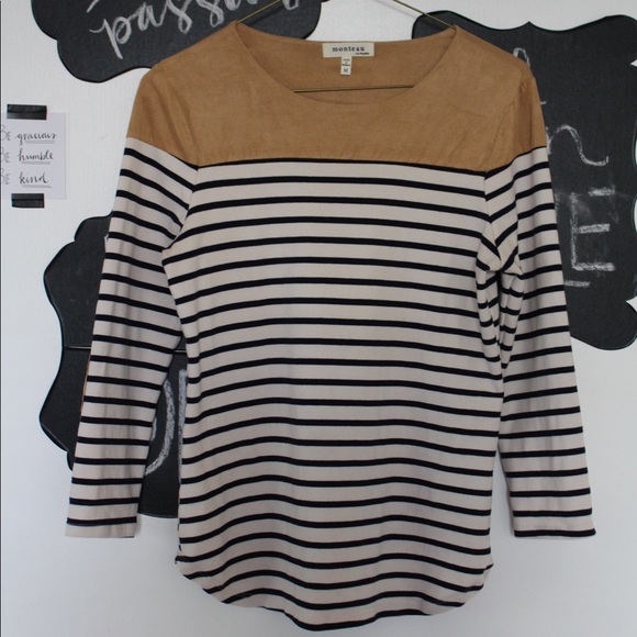 Black and White Striped Top - Picture 1 of 2